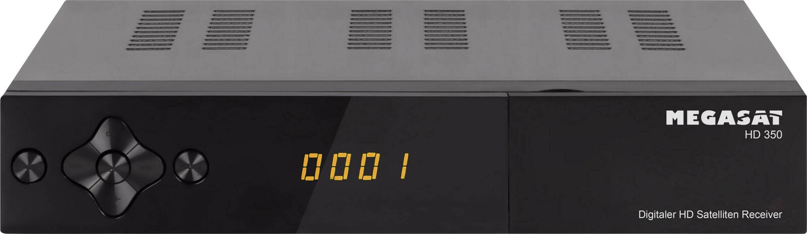 MegaSat HD 350 satelitní HD přijímač přenos přes 1 kabel, přední USB slot počet tunerů: 1