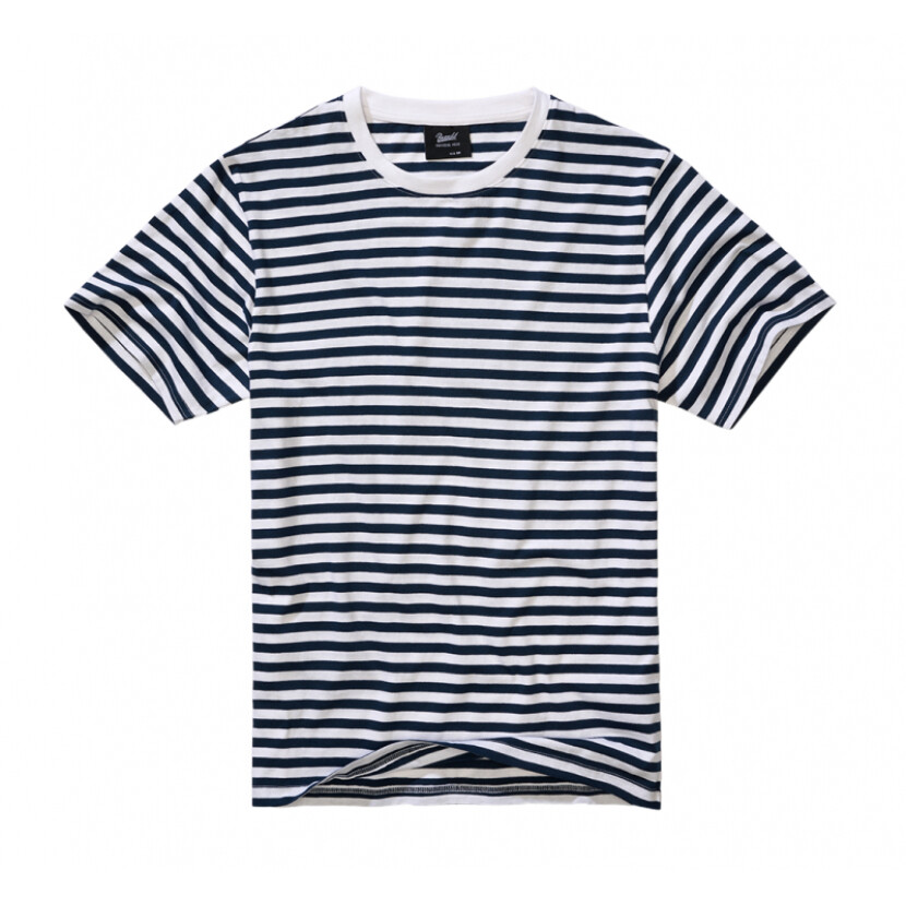 Tričko Brandit Jerseyshirt Stripe - modré-bílé, S