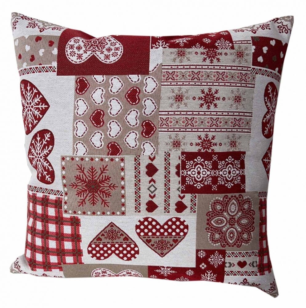 Polášek Povlak na polštářek se zimními motivy - Cuoricino | 40 x 40 cm