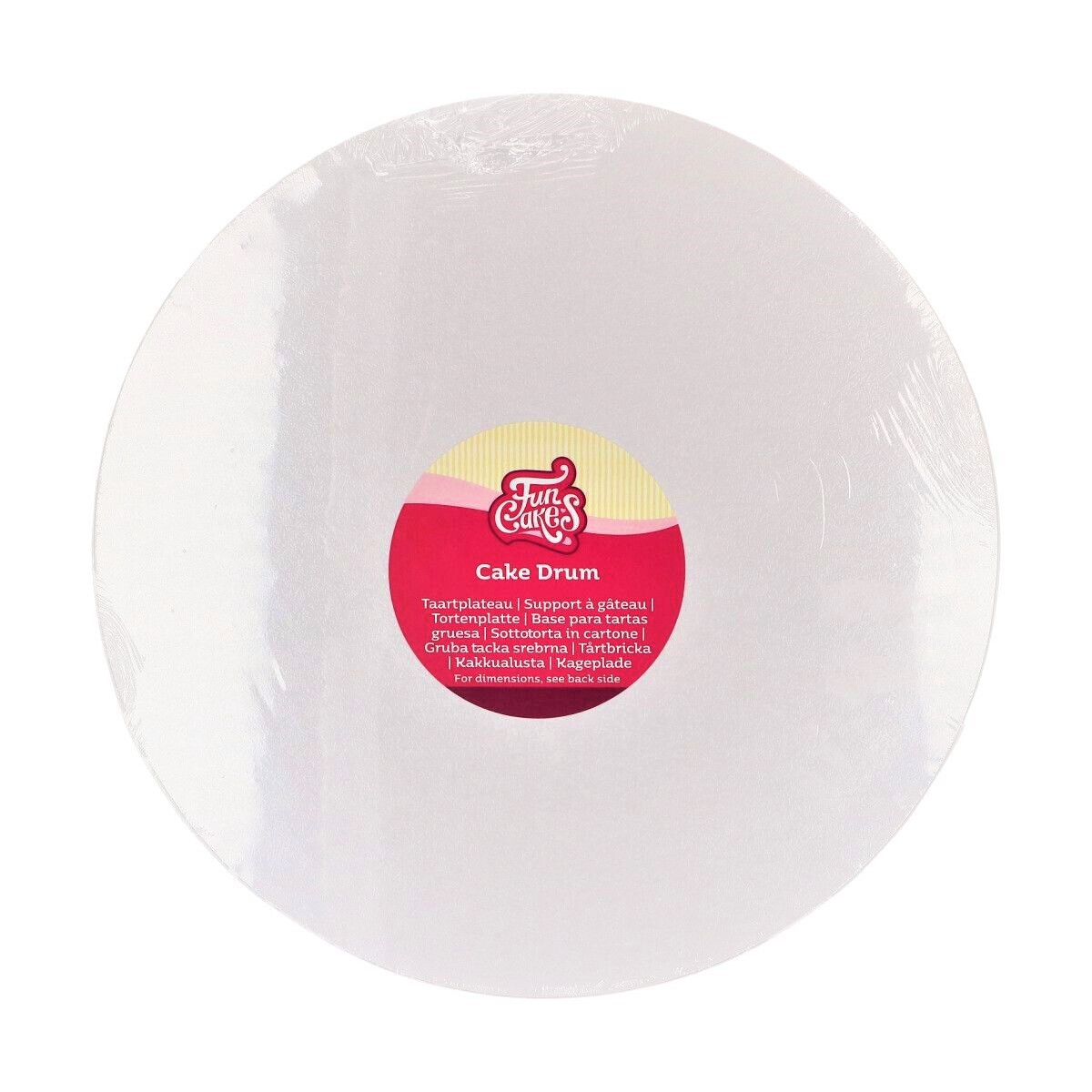 FunCakes Bílý tác, kruh 45,5cm