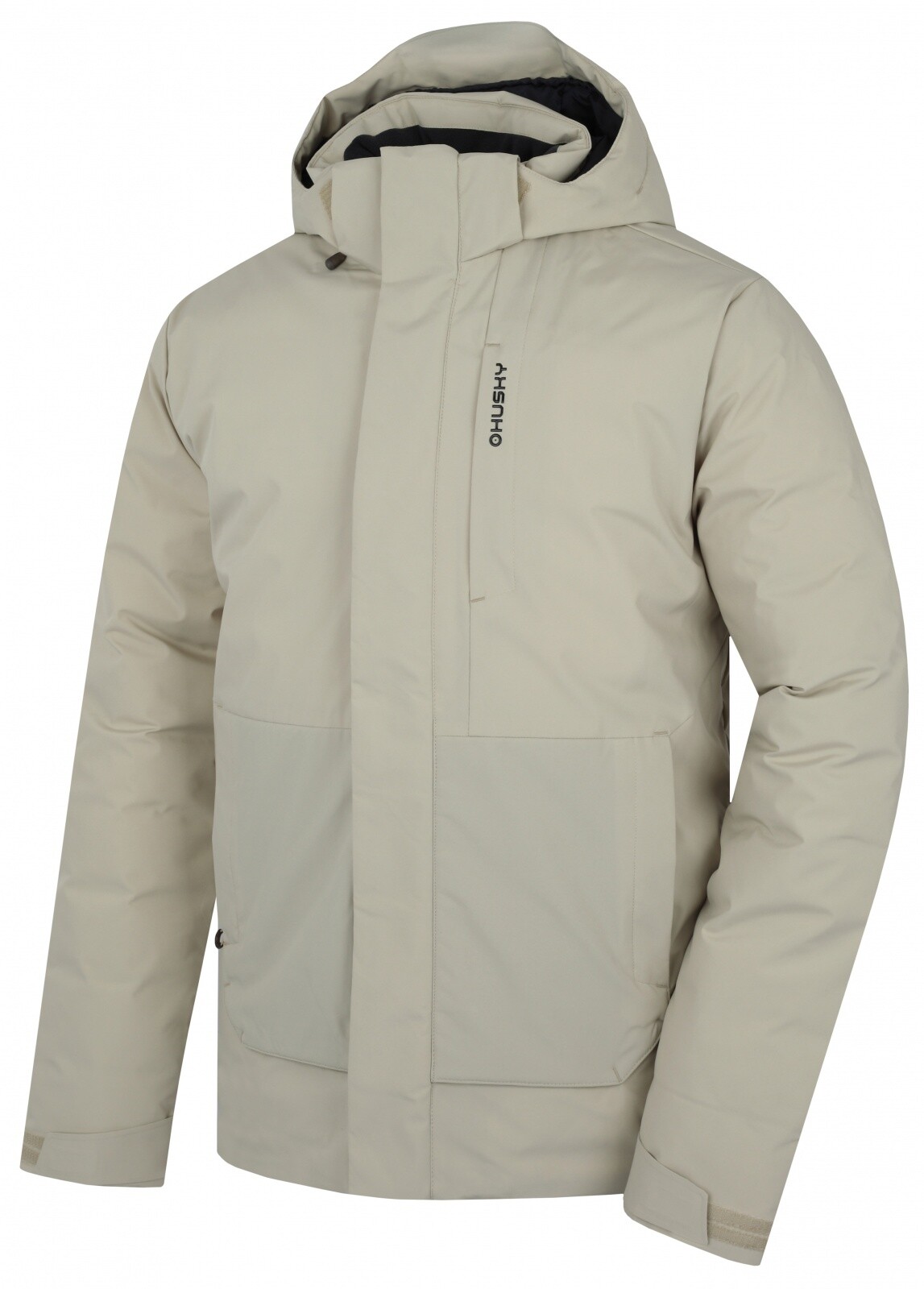 Husky Pánská hardshellová plněná bunda Nurme M beige Velikost: L