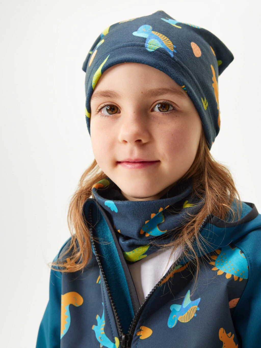 Nákrčník Fleecu Basic, Dinosaři