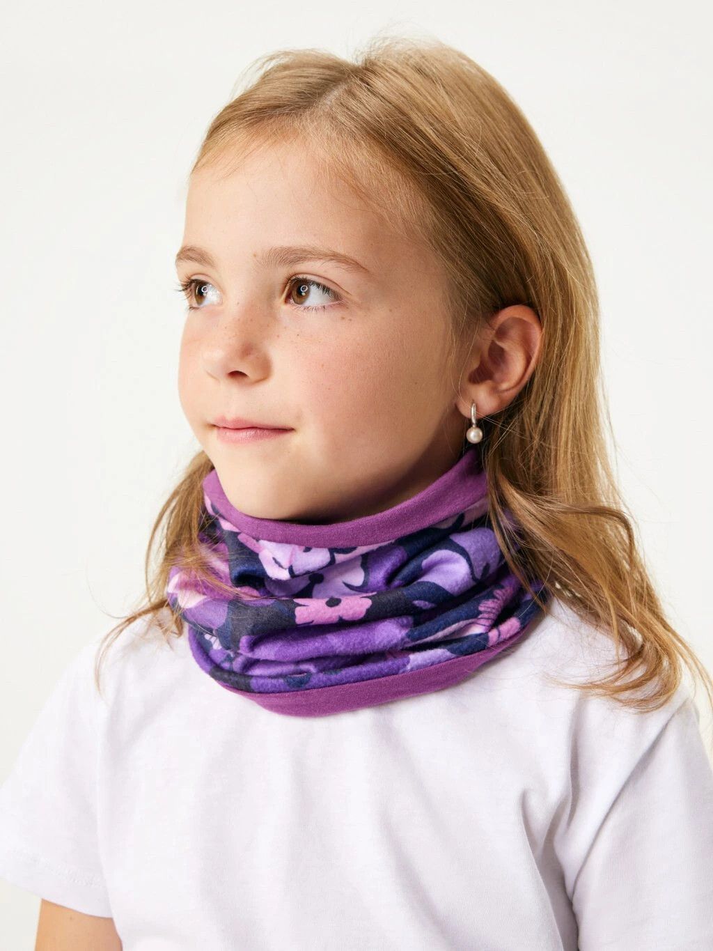 Nákrčník Fleecu Basic, Kytky