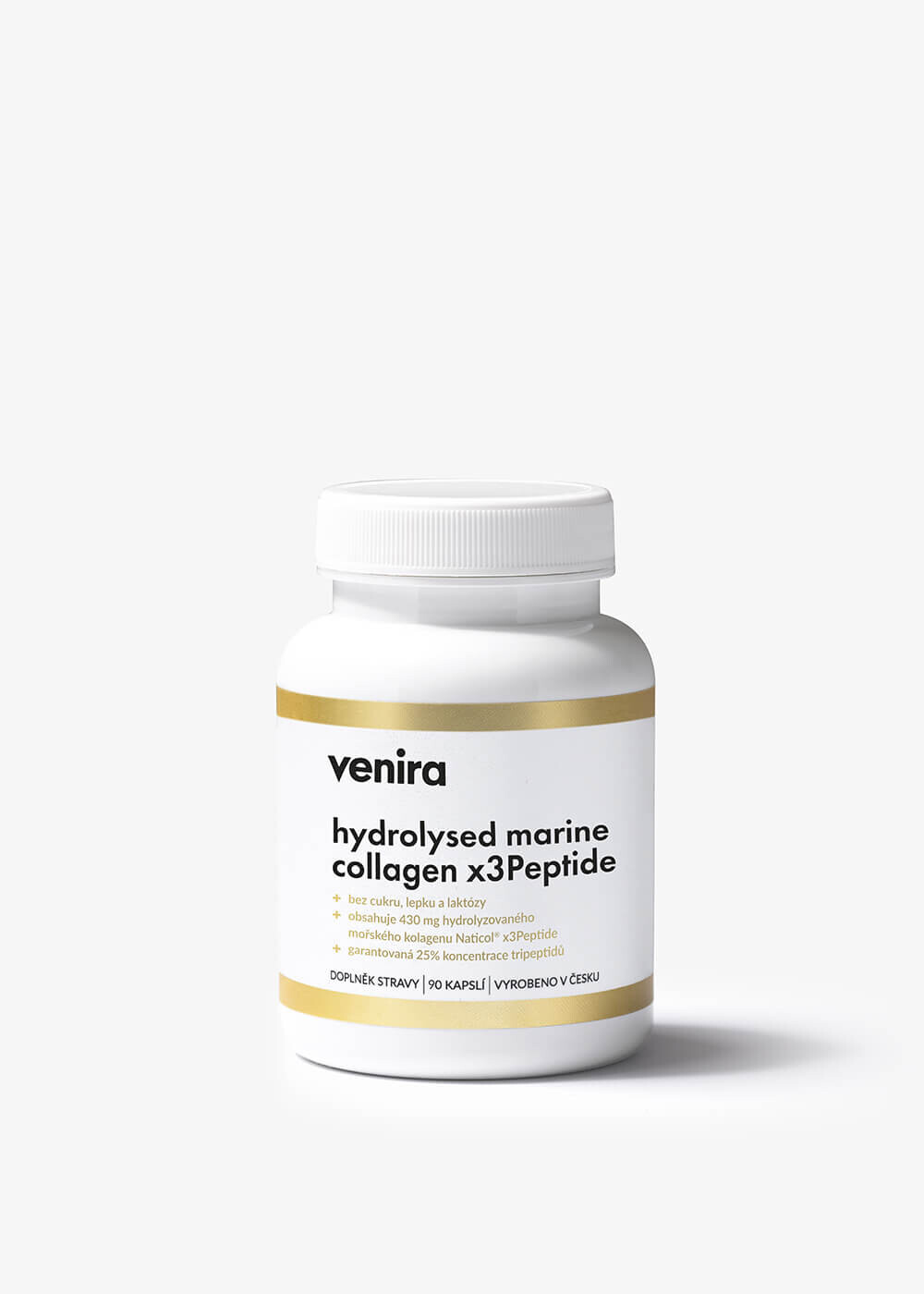 VENIRA hydrolysed marine collagen x3Peptide, 90 kapslí