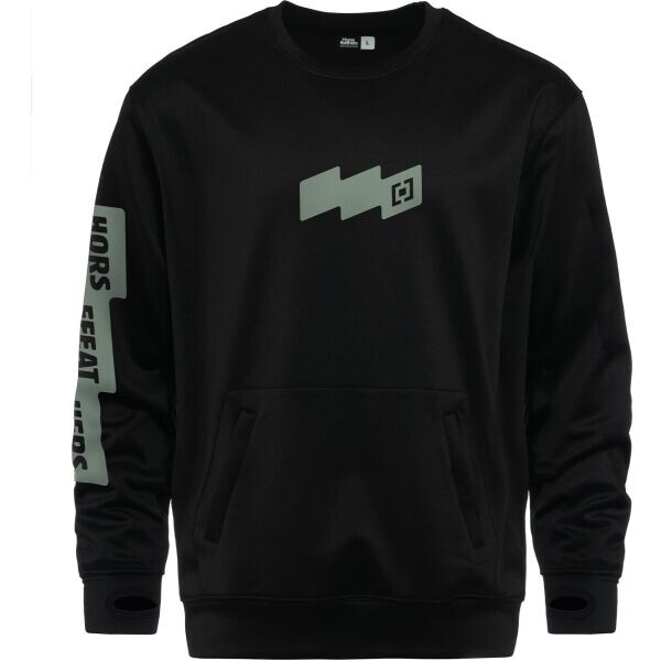 Horsefeathers MORTEN Pánská sportovní mikina, černá, velikost