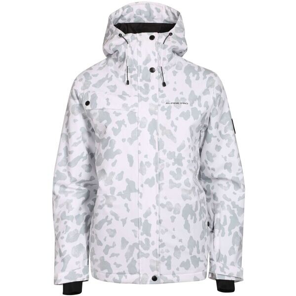 ALPINE PRO WEWA Dámská lyžařská bunda, bílá, velikost