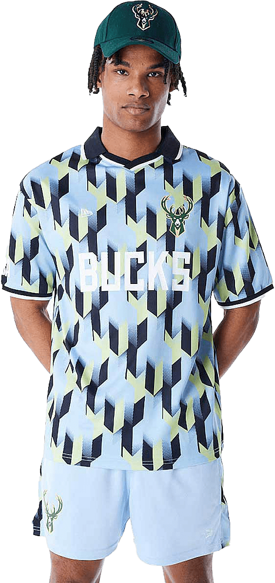 Polokošile New Era New Era NBA Milwaukee Bucks Soccer Jersey