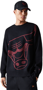 Svetr New Era New Era NBA Knit Chicago Bulls Sweatshirt