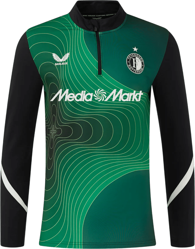 Triko s dlouhým rukávem Castore Castore Feyenoord Rotterdam Matchday Midlayer Sweatshirt Kids