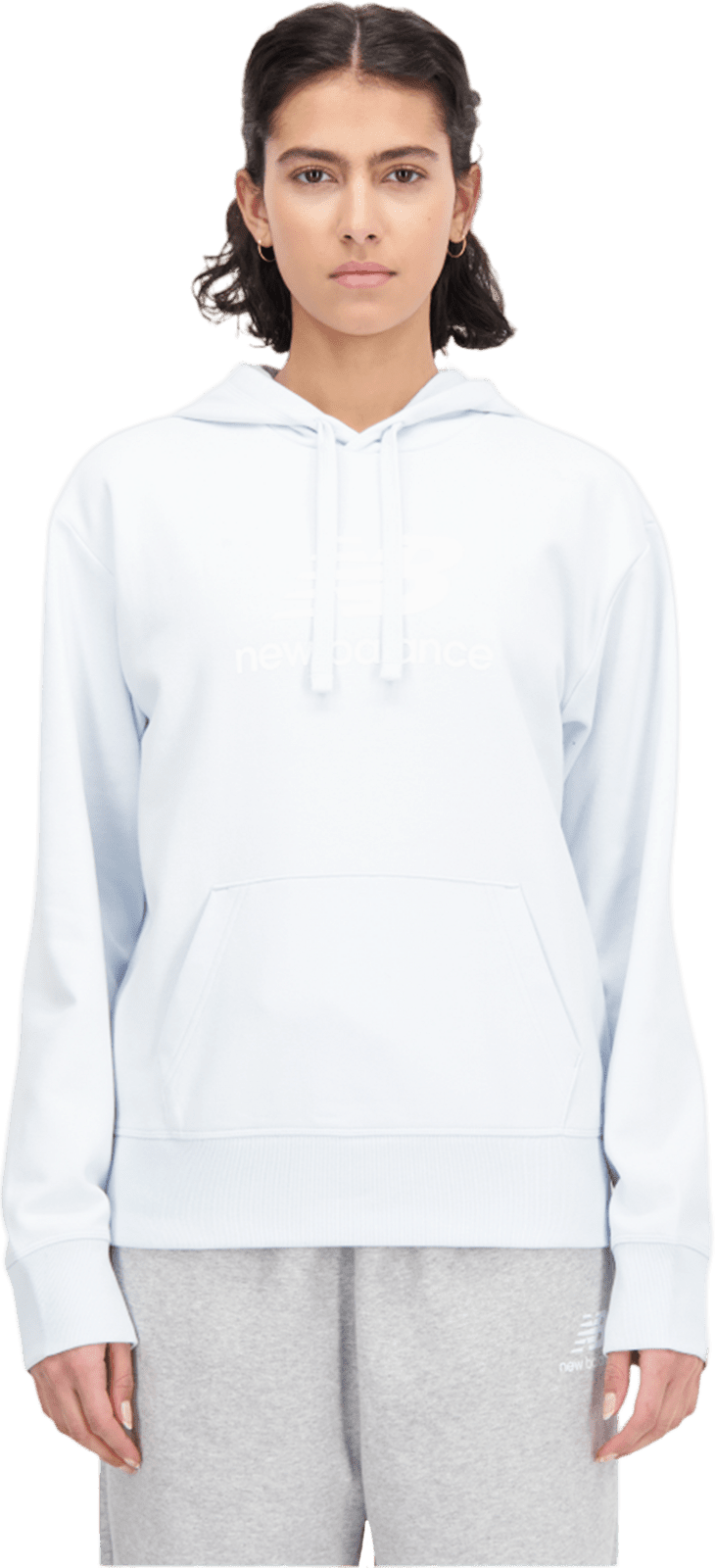 Mikina s kapucí New Balance New Balance Stacked Oversized hoody women