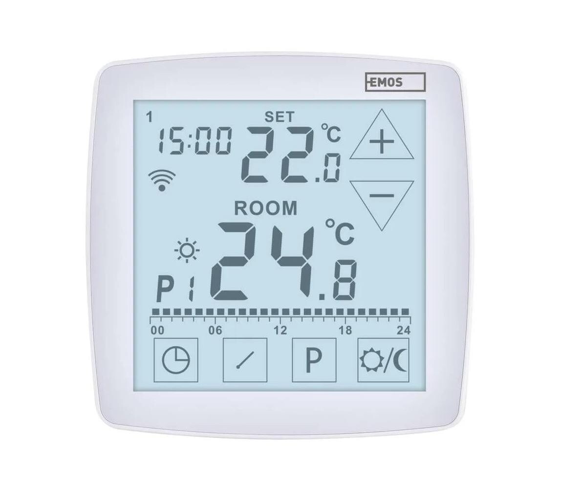 Bezdrátový digitální termostat GoSmart 230V/16A Wi-FI Tuya P56S01F