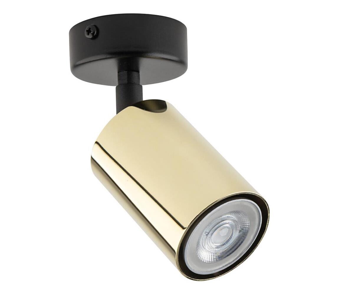 Bodové svítidlo ZOOM 1xGU10/10W/230V mosaz/černá 33506