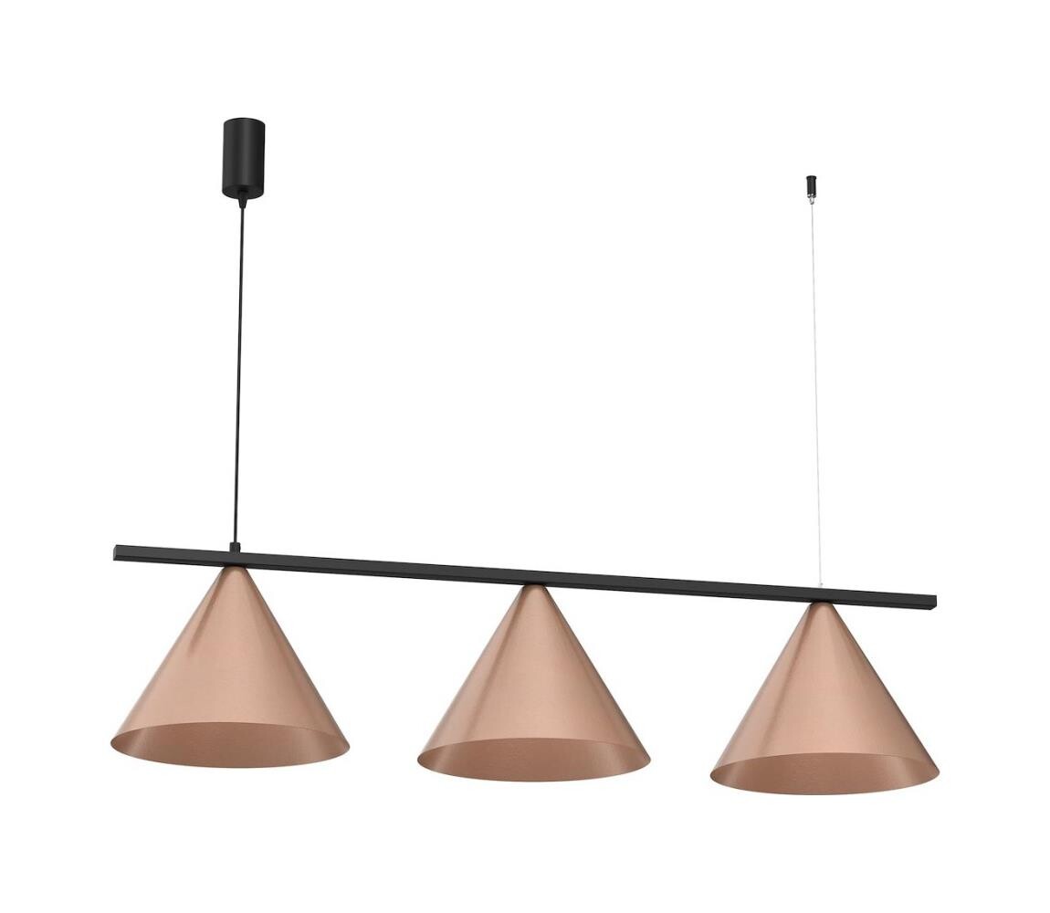 Lustr na lanku CAPITAL 3xGX53/15W/230V měděná MLP0940