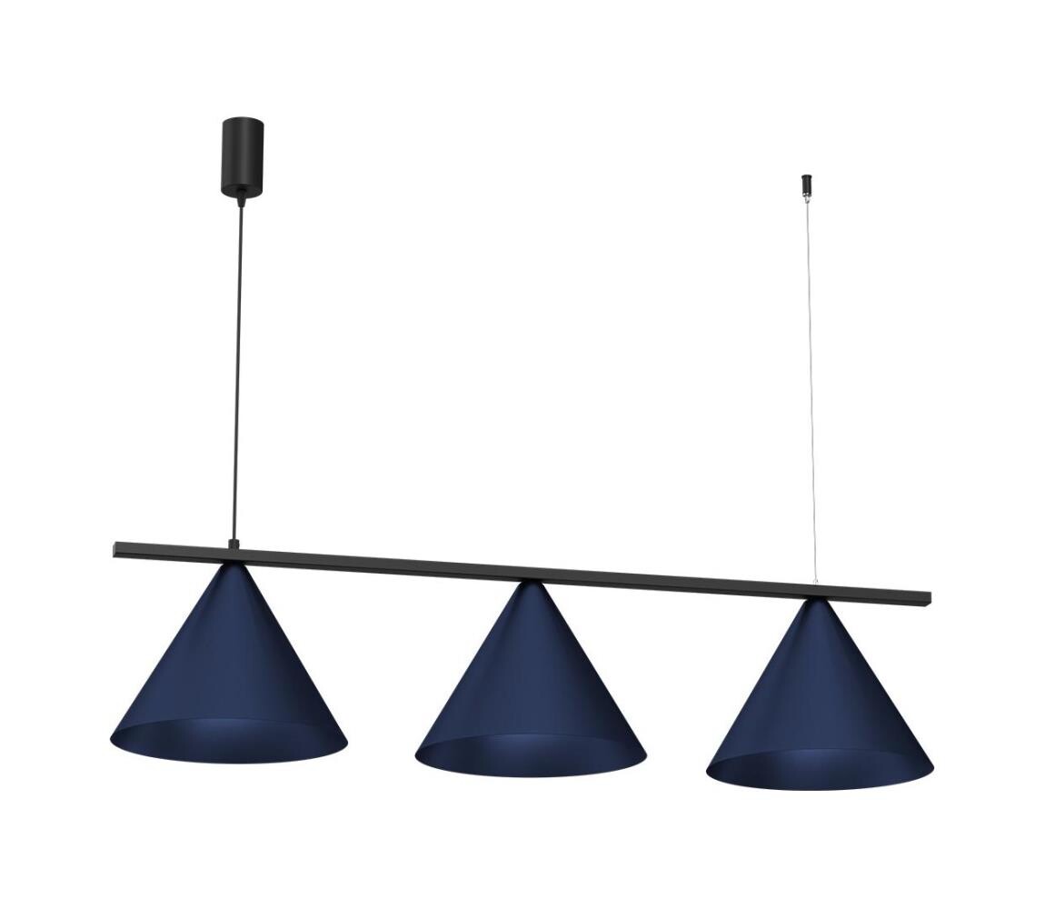 Lustr na lanku CAPITAL 3xGX53/15W/230V modrá MLP1532