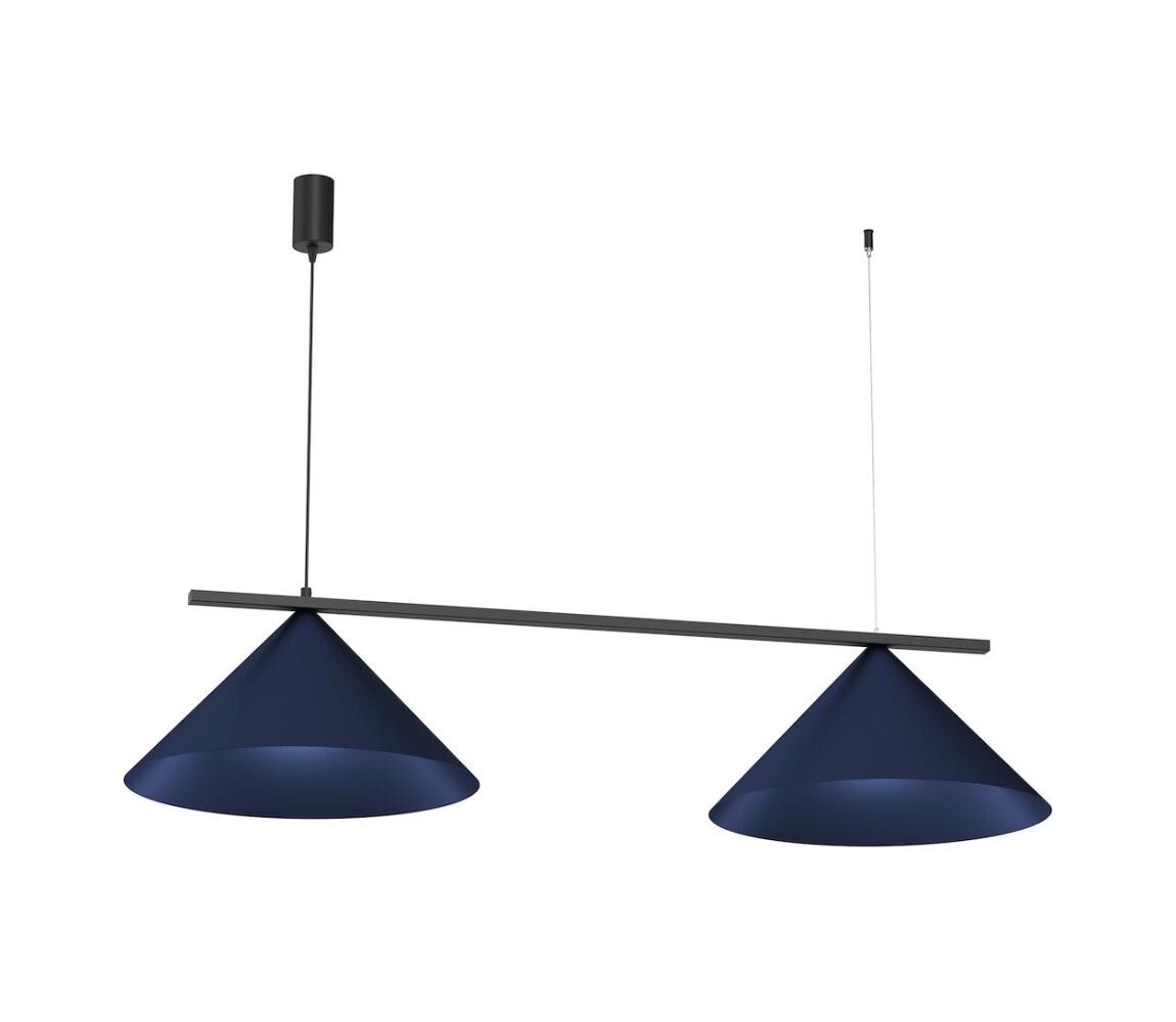 Lustr na lanku CAPITAL 2xGX53/15W/230V modrá MLP1531