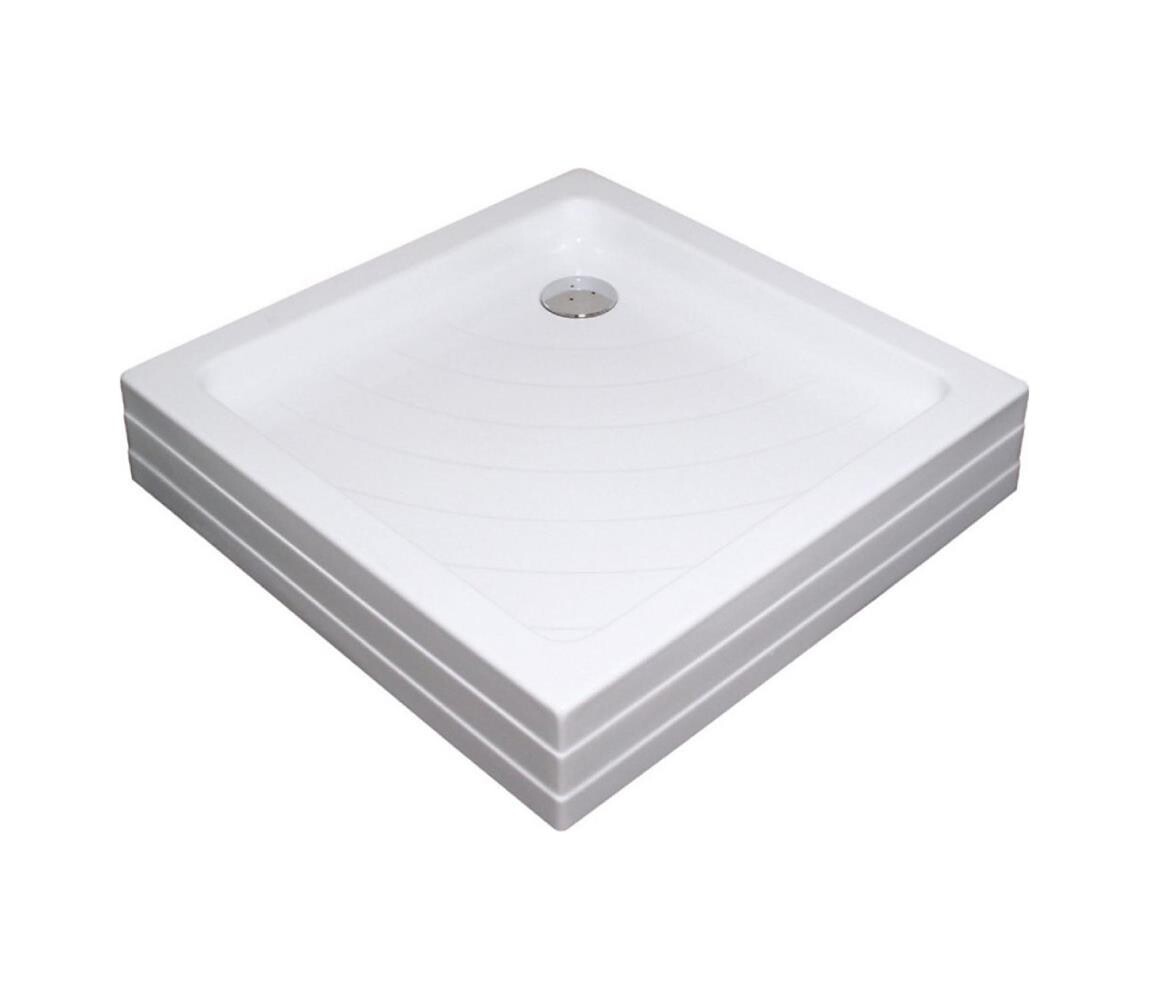 Ravak A007701120 - Sprchová vanička čtvercová ANGELA 90x90 cm bílá A007701120