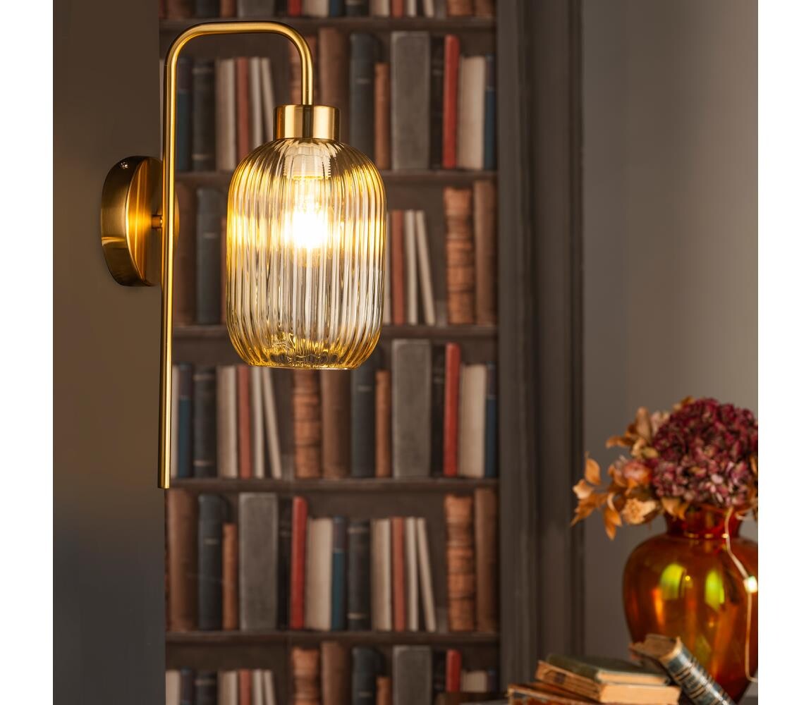 ONLI - Nástěnná lampa DOROTY 1xE27/15W/230V mosaz 5900/APA