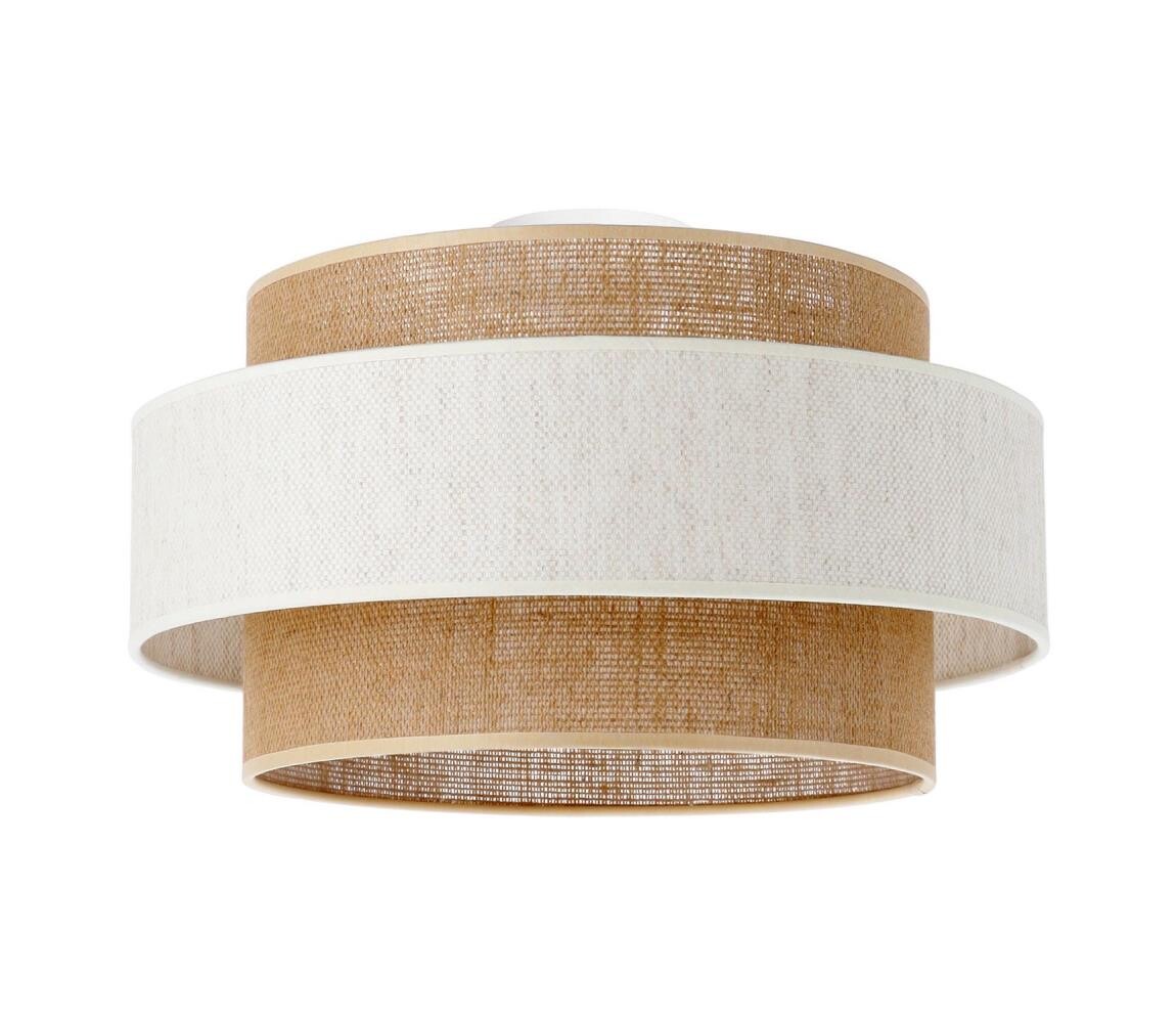 Stropní svítidlo BOHO 1xE27/60W/230V pr. 40 cm krémová/juta H0163