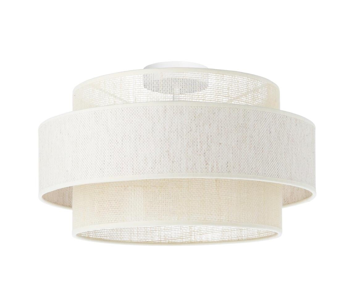 Stropní svítidlo BOHO 1xE27/60W/230V pr. 40 cm krémová/juta H0168