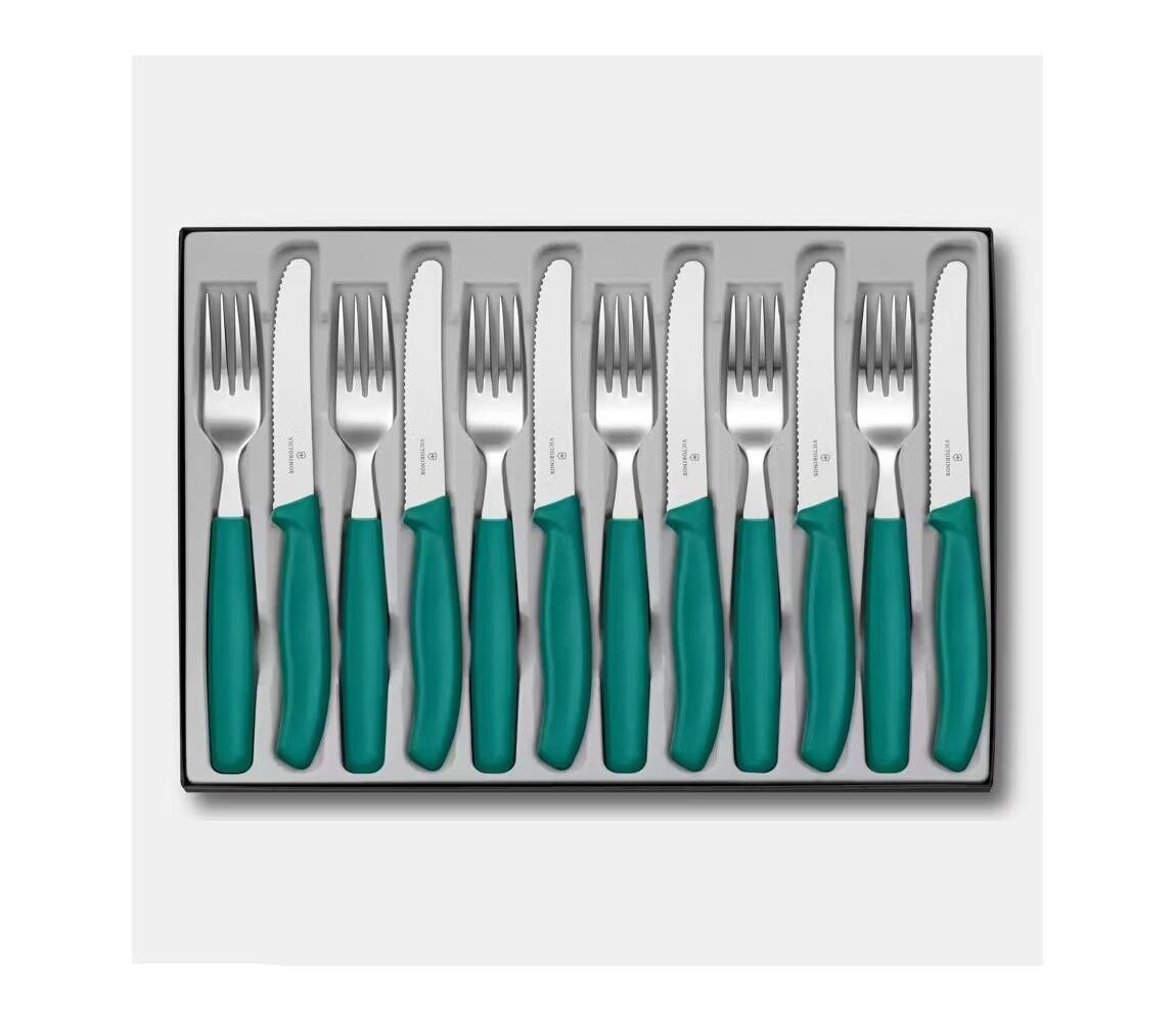 Victorinox - Sada příborů SWISS CLASSIC 12 ks tyrkysová 6.7834.12C1