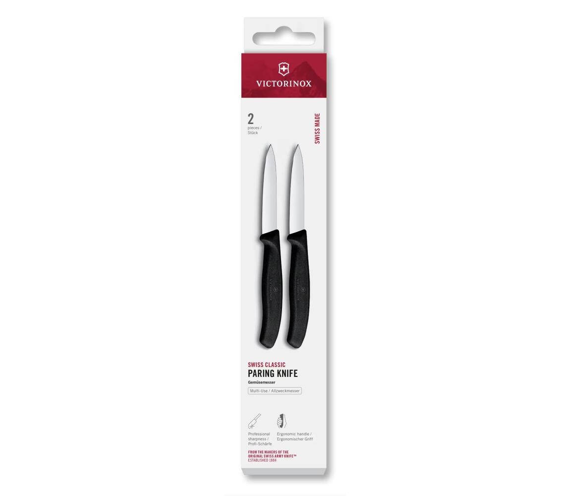Victorinox - Sada kuchyňských nožů na zeleninu SWISS CLASSIC 8 cm 2 ks černá 6.7603.2