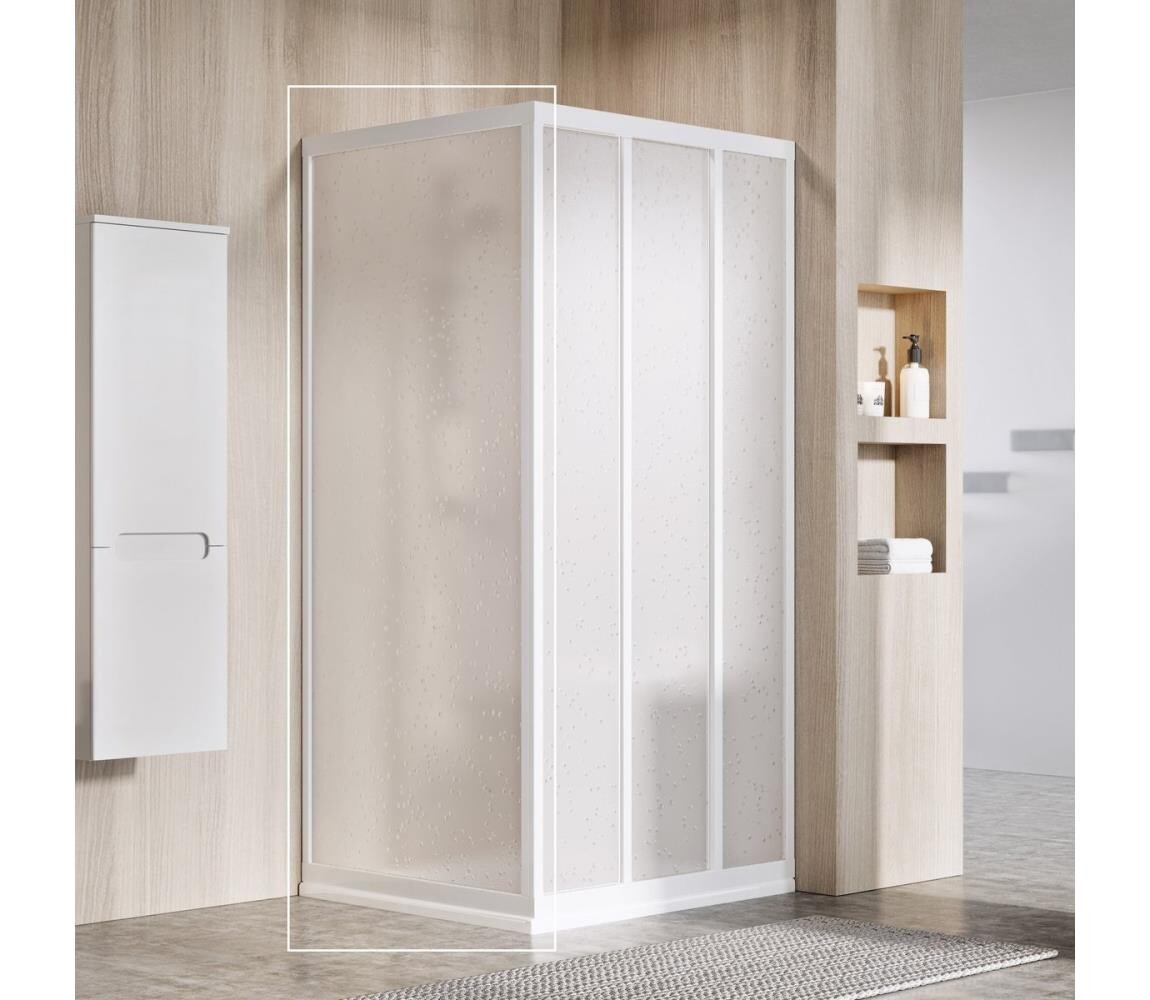Ravak 940701R211 - Pevná sprchová stěna SUPERNOVA 90x198 cm bílá 940701R211