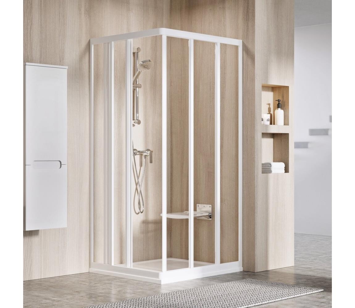Ravak 15V701R2Z1 - Sprchový kout SUPERNOVA 90x198 cm bílá 15V701R2Z1