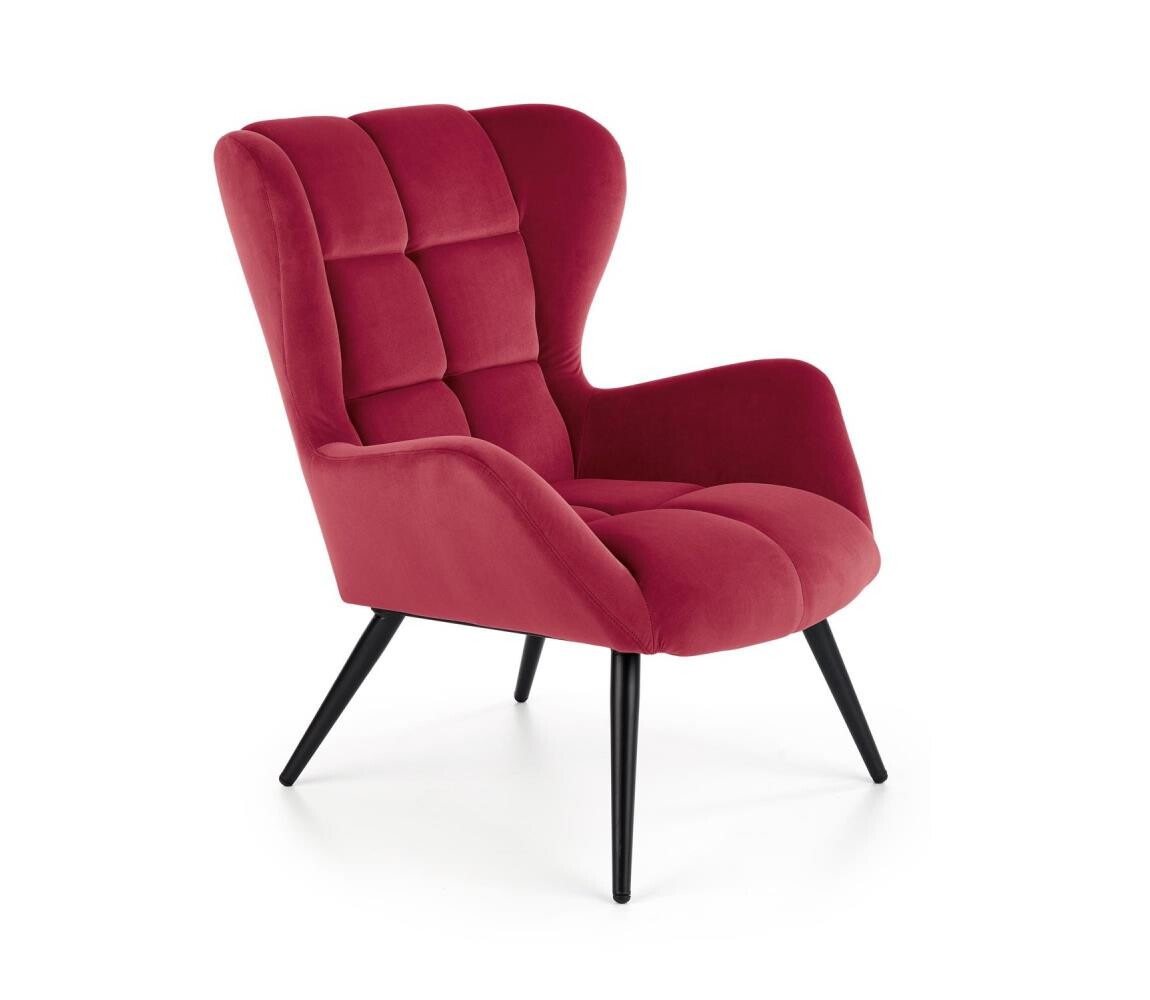 Halmar Křeslo CHATEU tmavě červená V-CH-TYRION-FOT-BORDOWY