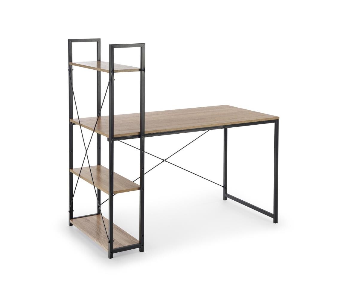 Halmar Psací stůl SERENOR černá/dub sonoma V-CH-NARVIK-B1-CZARNY/SONOMA