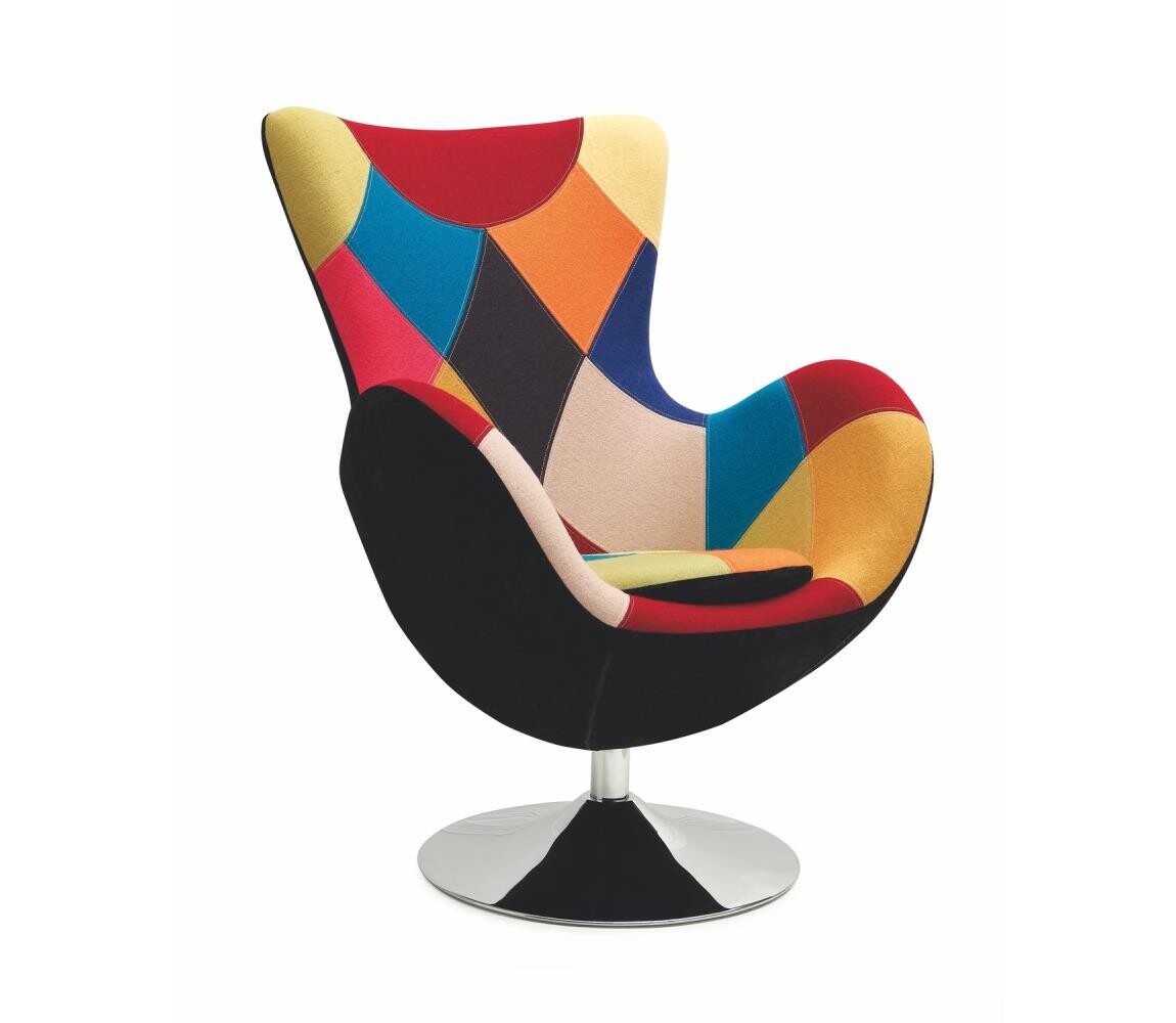Halmar Křeslo HARLEKYN pestrobarevná V-CH-BUTTERFLY-FOT
