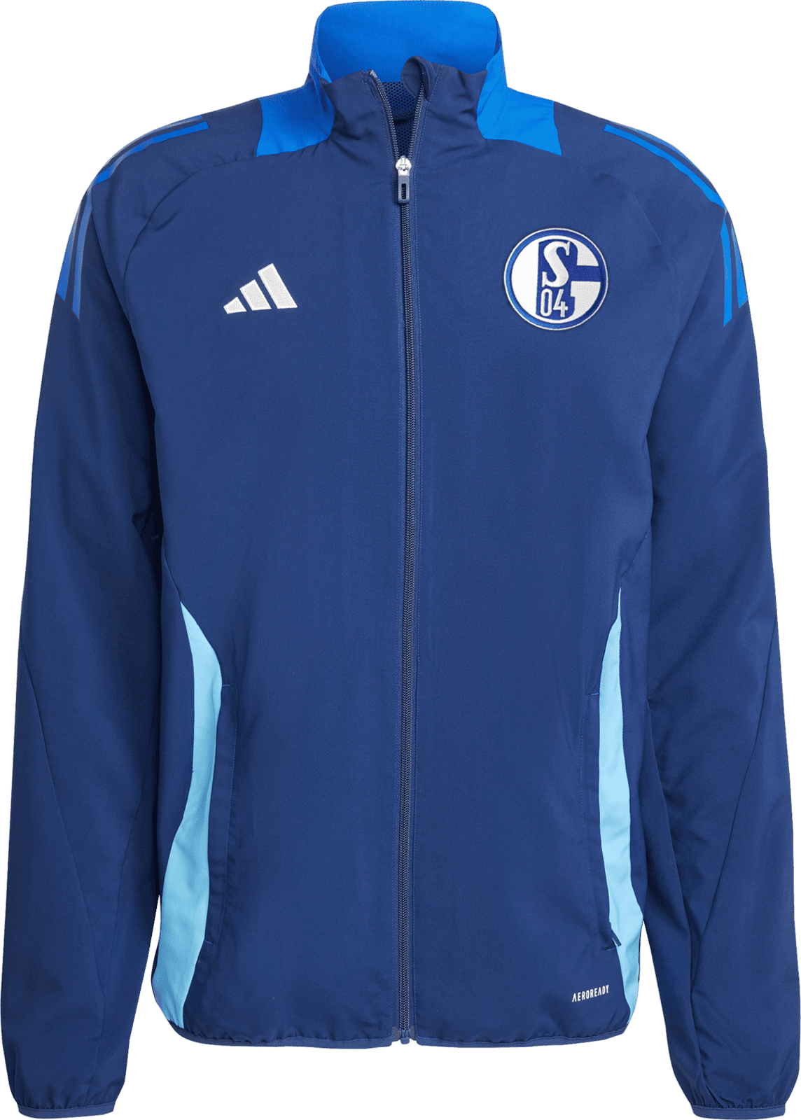 Bunda adidas  FC Schalke 04 jacket dark blue