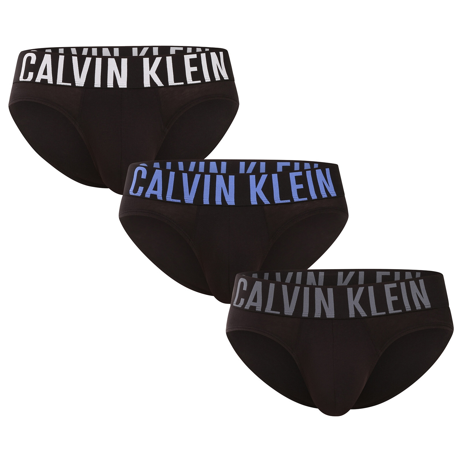 3PACK pánské slipy Calvin Klein černé (NB3607A-ZDM) M