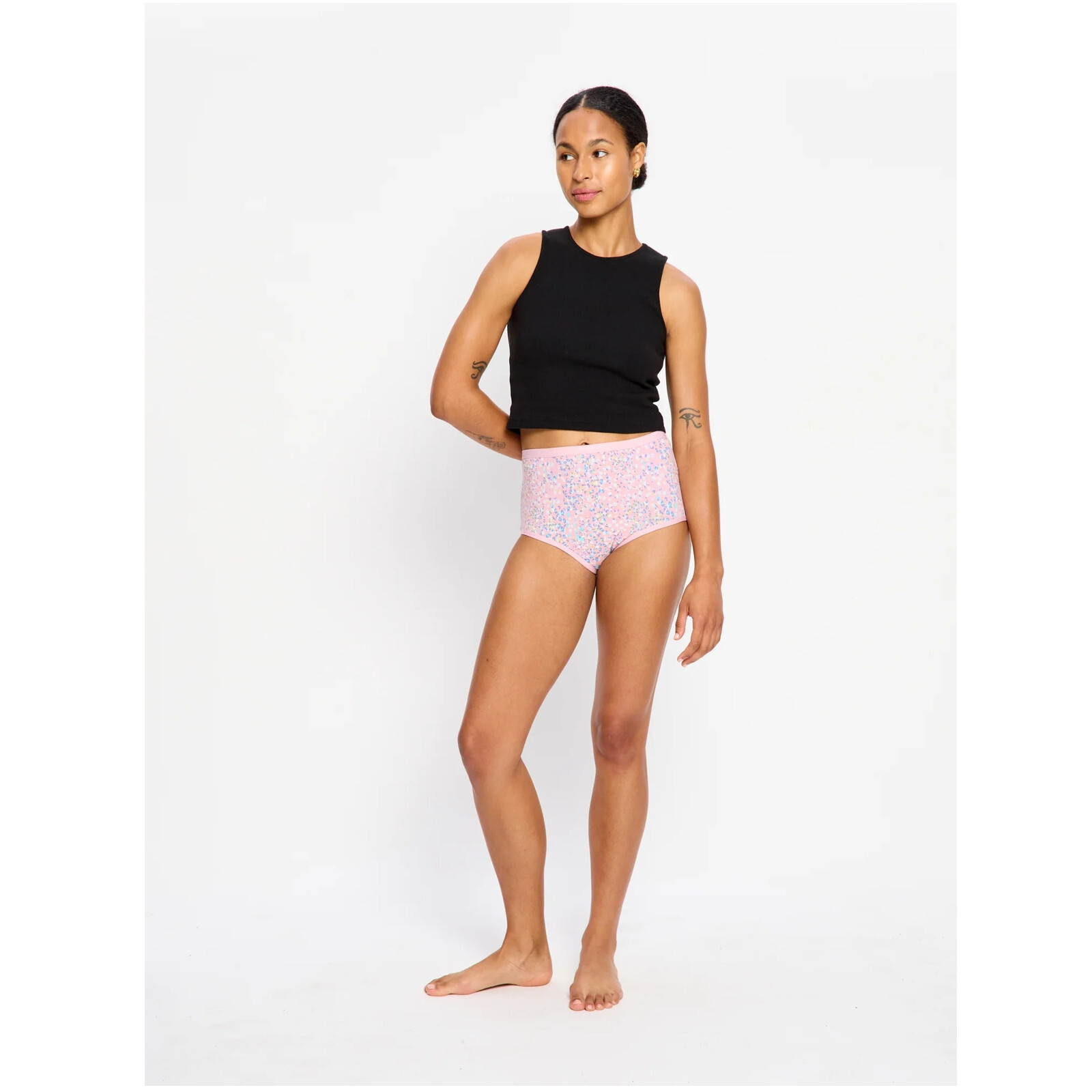 Menstruační kalhotky Modibodi Classic Full Brief Moderate Flore Pink (FLFBMHFLPW) M