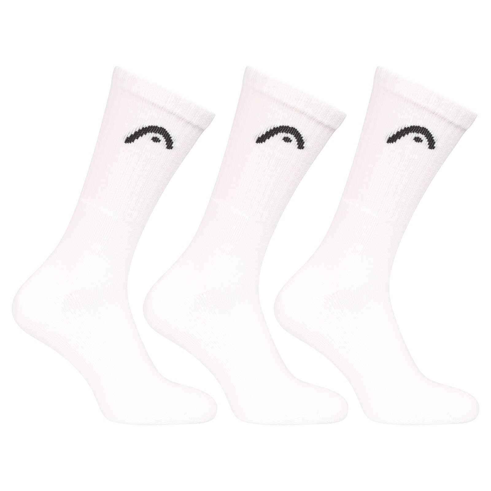 3PACK ponožky HEAD vysoké bílé (701229015 002) L