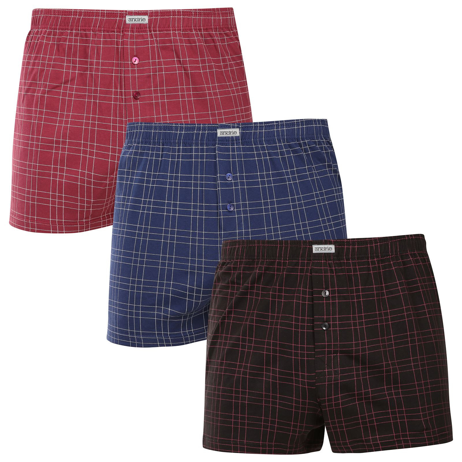 3PACK pánské trenky Andrie vícebarevné (PS 5914) L, trenýrky