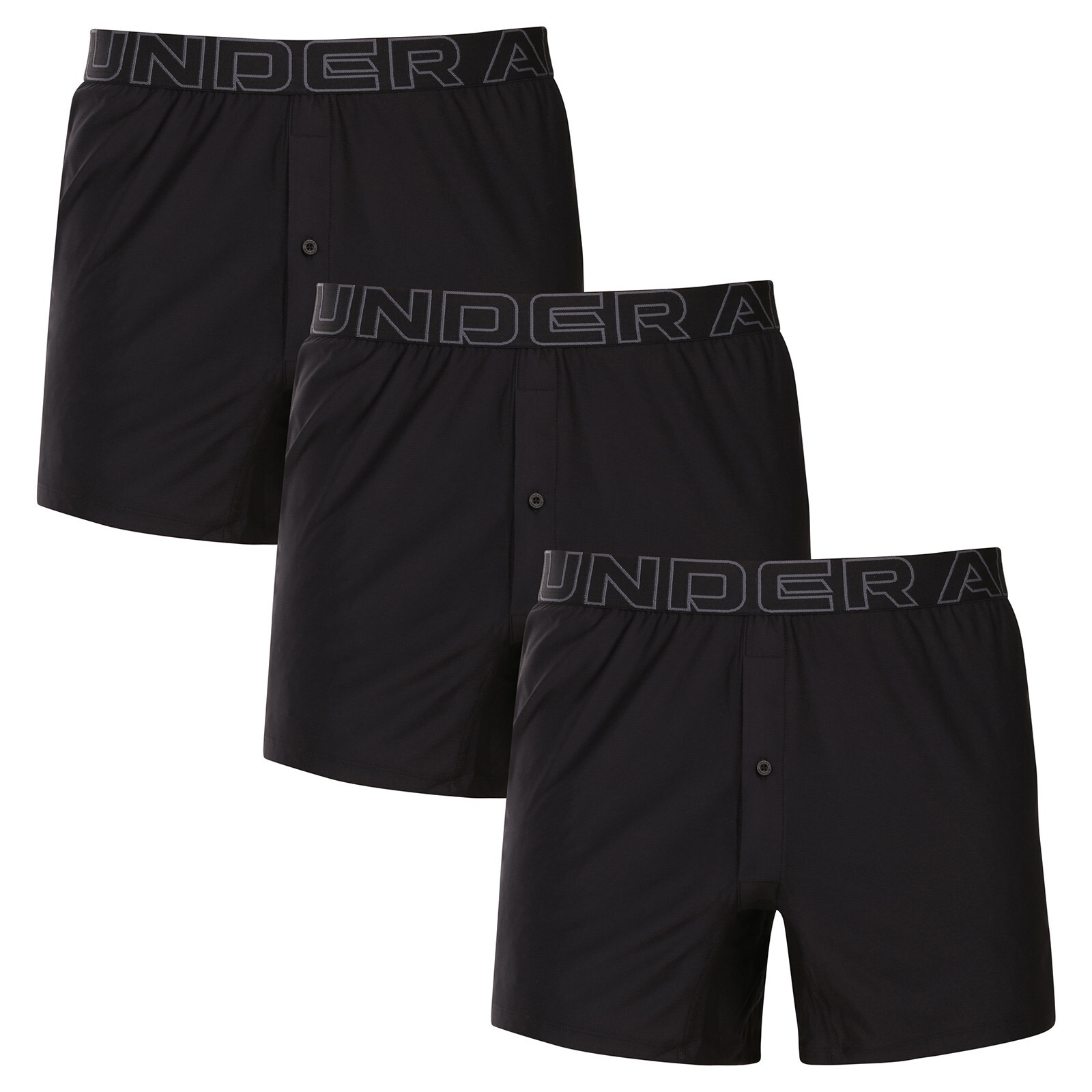 3PACK pánské trenky Under Armour černé (1390498 001) XL, trenýrky