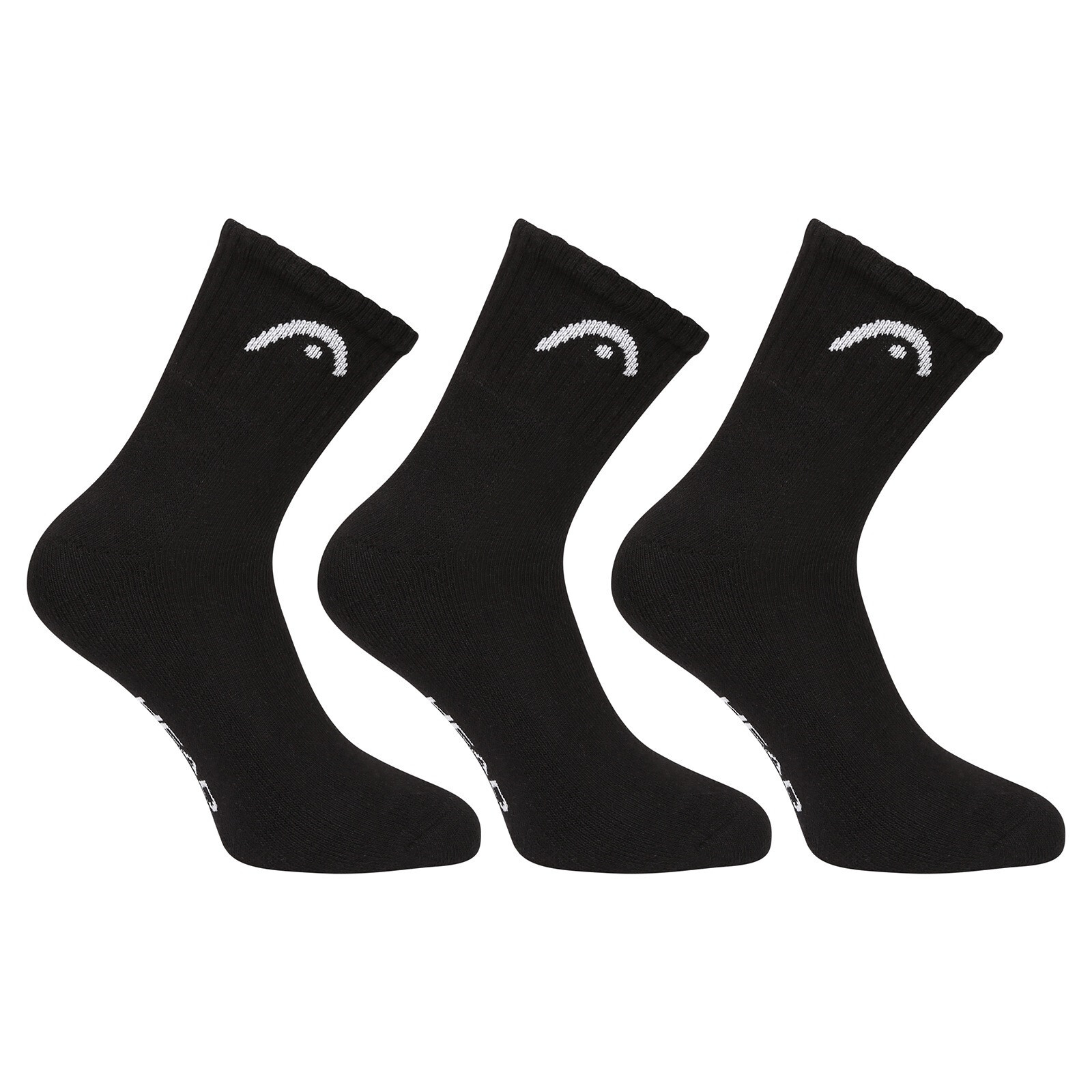 3PACK ponožky HEAD kotníkové černé (701229016 001) L