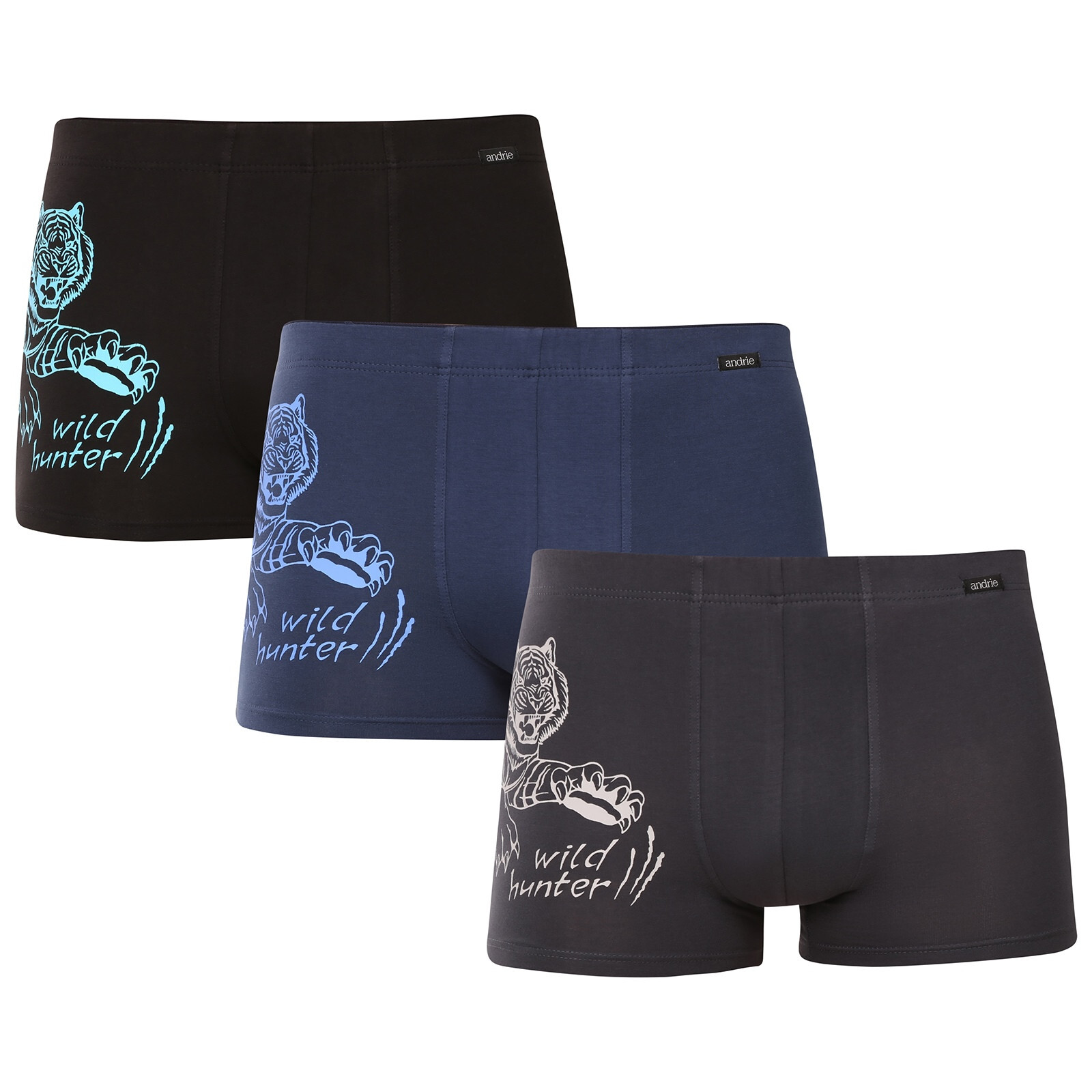 3PACK pánské boxerky Andrie vícebarevné (PS 5865) XL, trenky / trenýrky