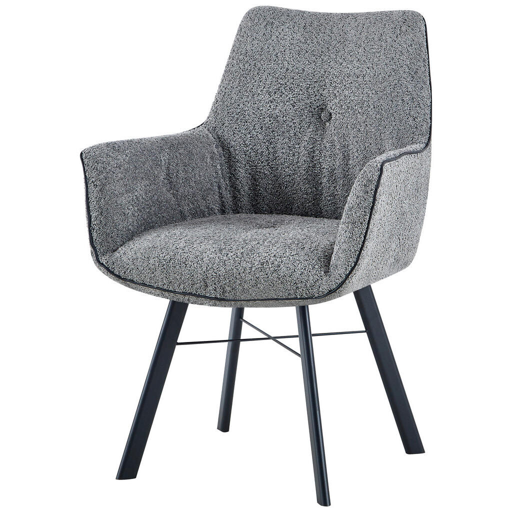 Kayoom ŽIDLE S PODRUČKAMI, železo, šedá