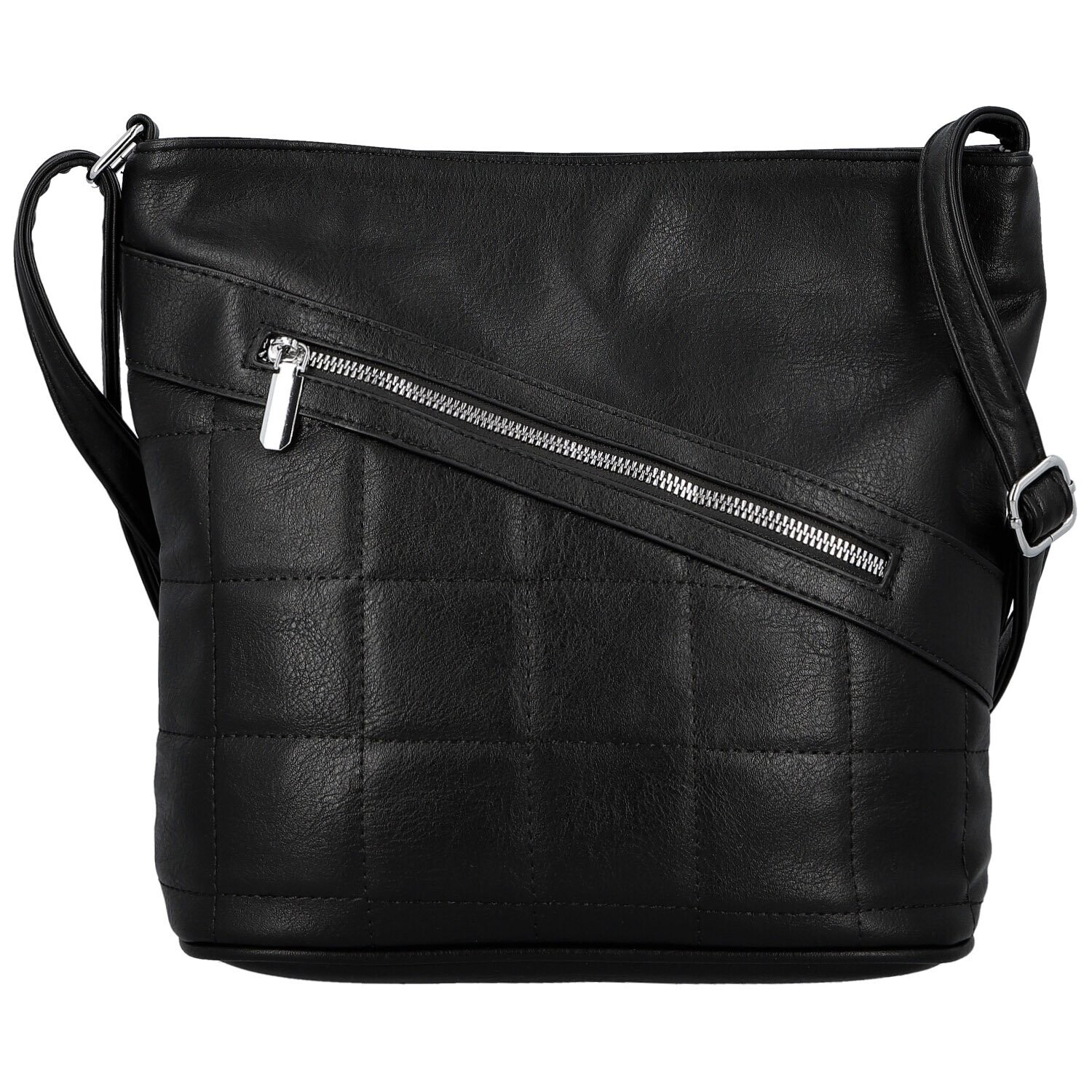 Dámská crossbody kabelka černá - Firenze Samíria černá