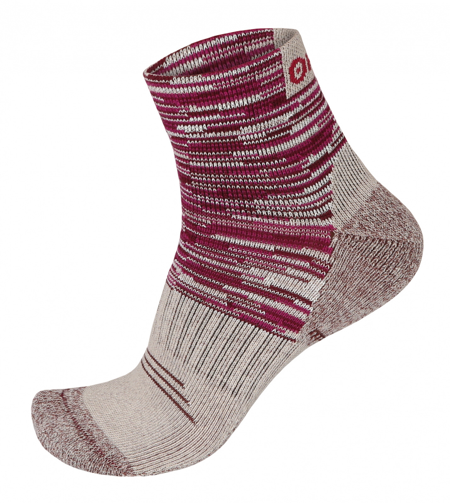 Ponožky HUSKY Hiking béžová/vínová