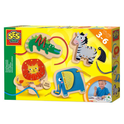 Kreativní navlékací sada - Džungle se zvířátky