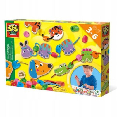 Kreativní sada navlékání zvířátek pomocí korálků