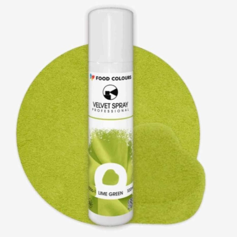 Food Colours Sametový sprej Lime Green 100ml