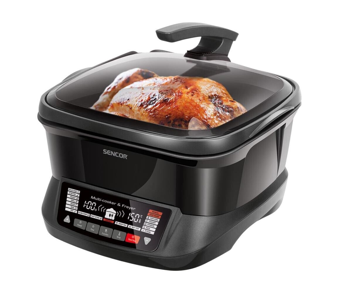 Sencor - Multifunkční fritovací hrnec s příslušenstvím 1800W/230V 18 funkcí 4,8l 41010908