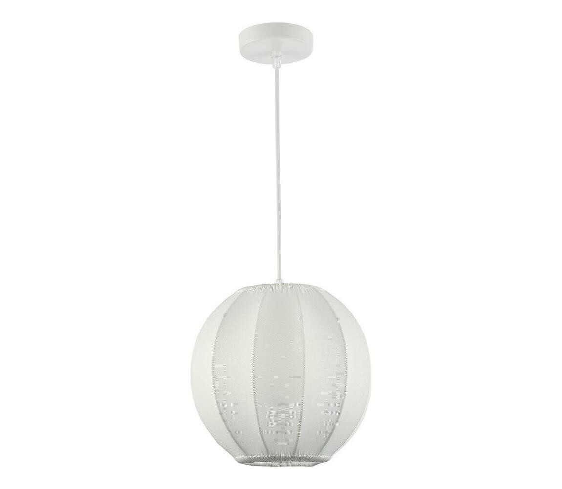 Lustr na lanku DANA 1xE27/15W/230V pr. 25 cm bílá ML1805