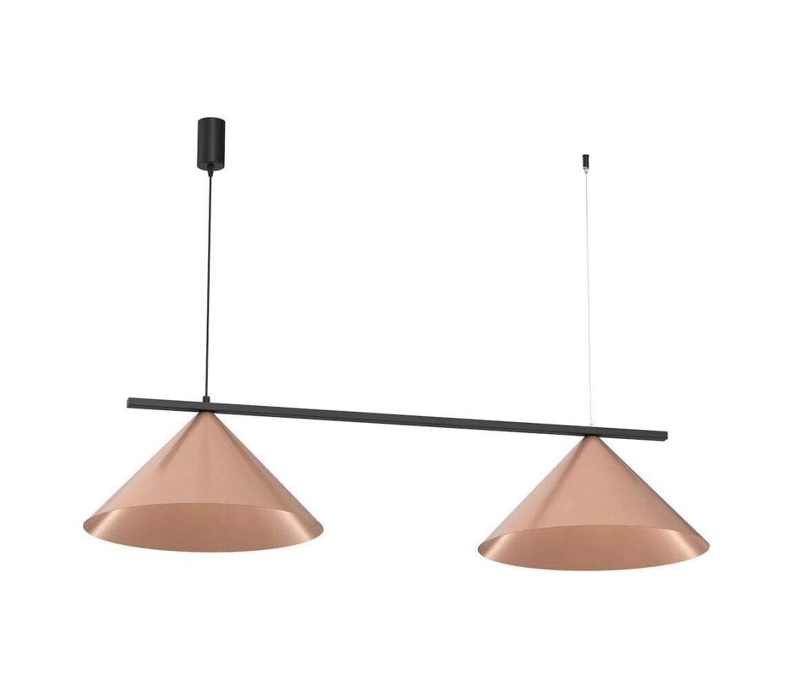 Lustr na lanku CAPITAL 2xGX53/15W/230V měděná MLP0944