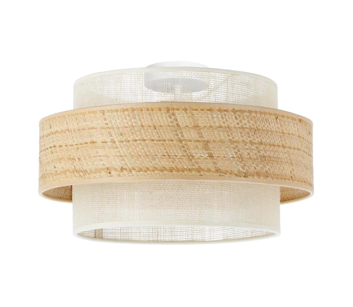 Stropní svítidlo BOHO 1xE27/60W/230V pr. 40 cm juta/krémová H0173