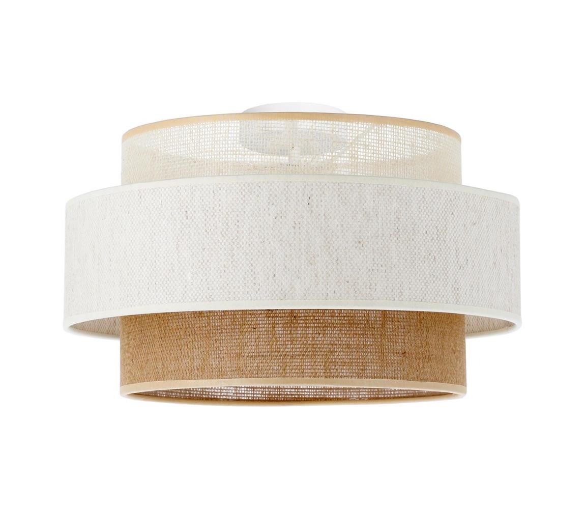 Stropní svítidlo BOHO 1xE27/60W/230V pr. 40 cm bílá/juta H0178