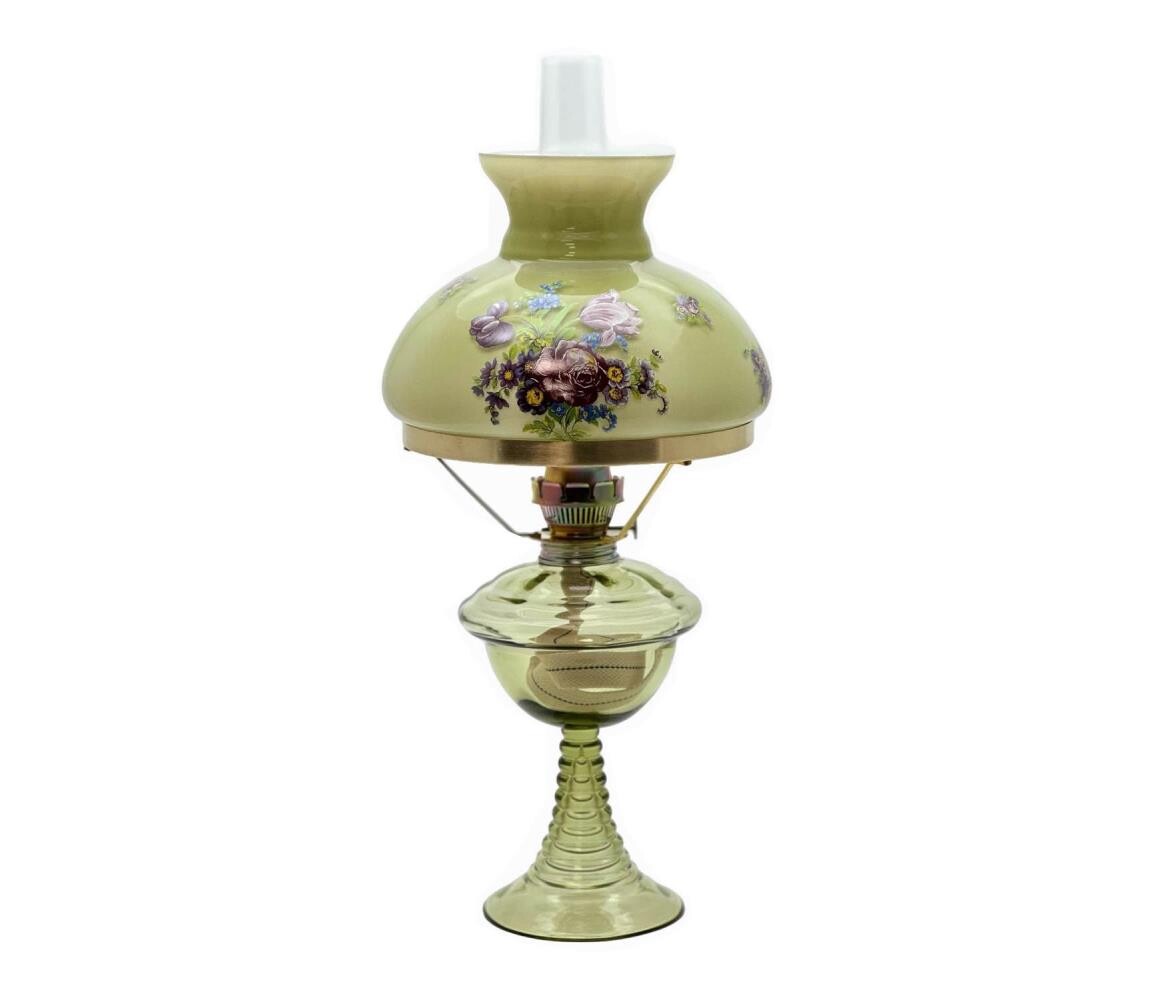Floriánova huť Petrolejová lampa JASMÍNA 50 cm lesní zelená 111-0808-1503-12-00-000
